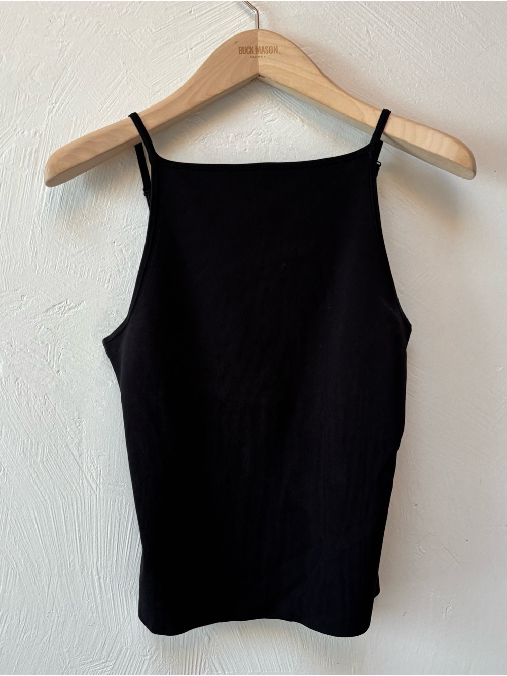 COS Black Slim Spaghetti-Strap Tank Top